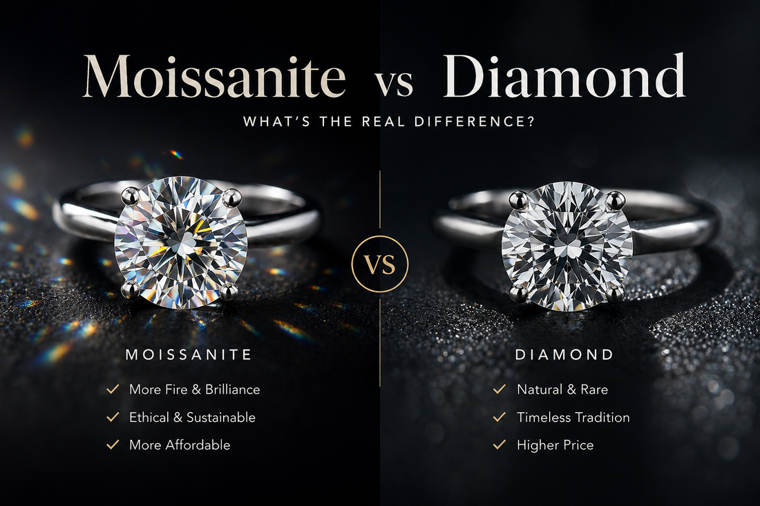 Moissanite vs Diamond