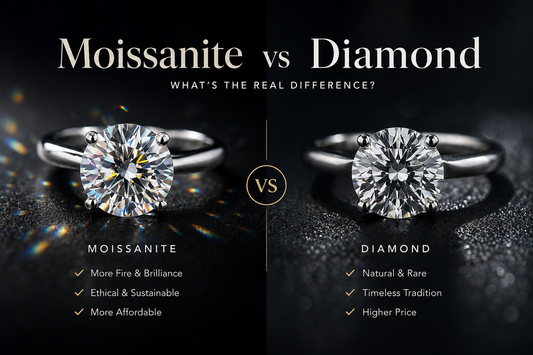 Moissanite vs Diamond