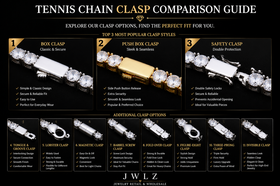 Tennis Chain Clasp Guide – Choose the Right Clasp for Your Jewelry