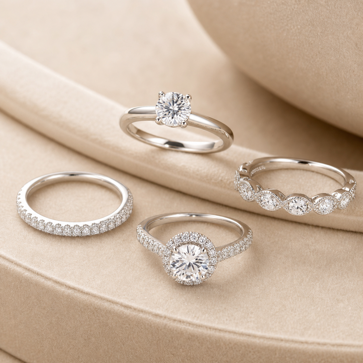 Moissanite Women's Rings