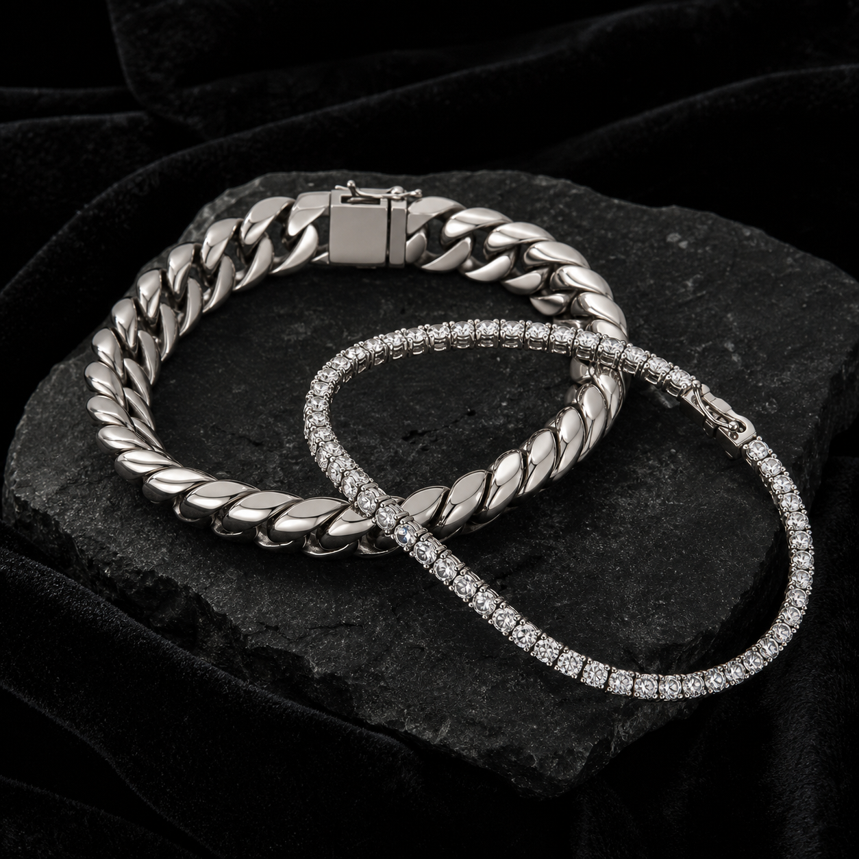 Cuban/Tennis Bracelet
