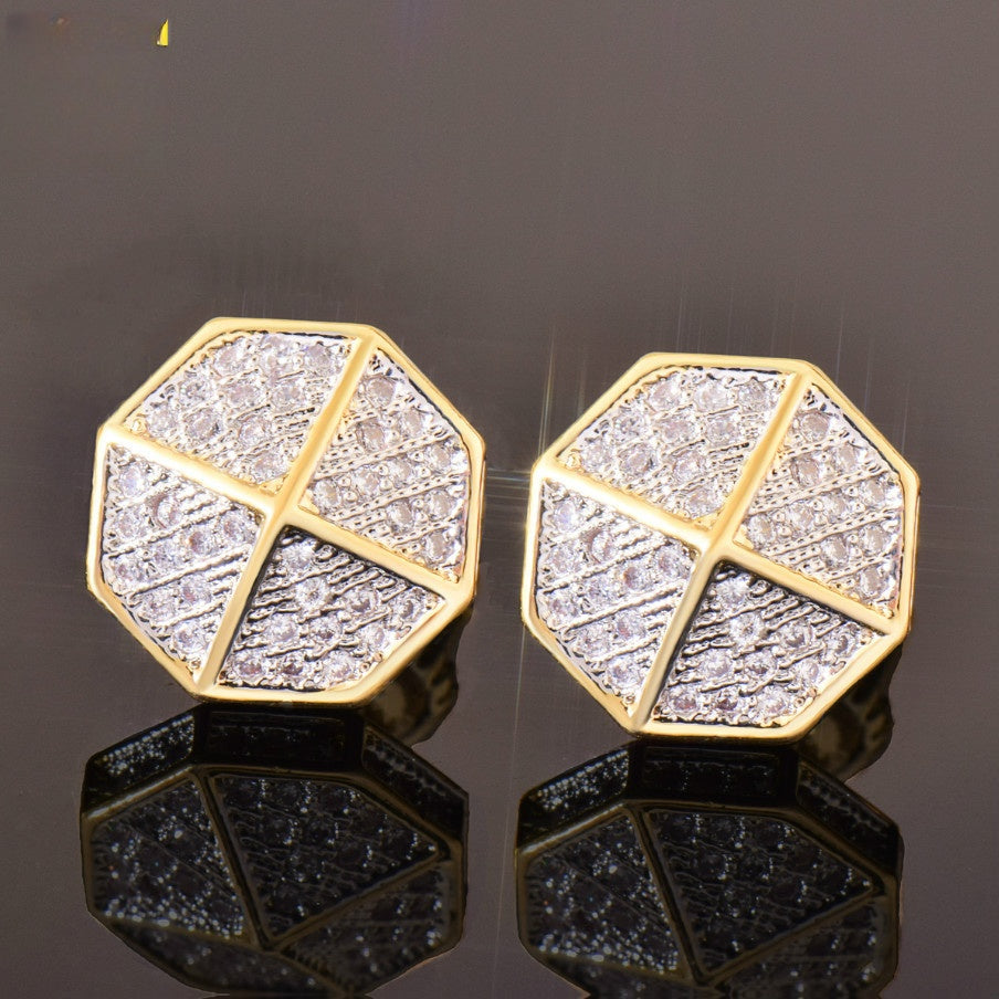 Hip Hop Geometric Stud Earrings