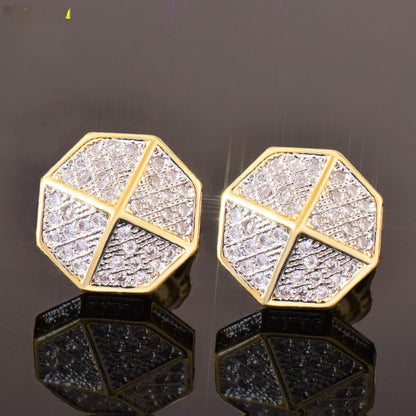Hip Hop Geometric Stud Earrings