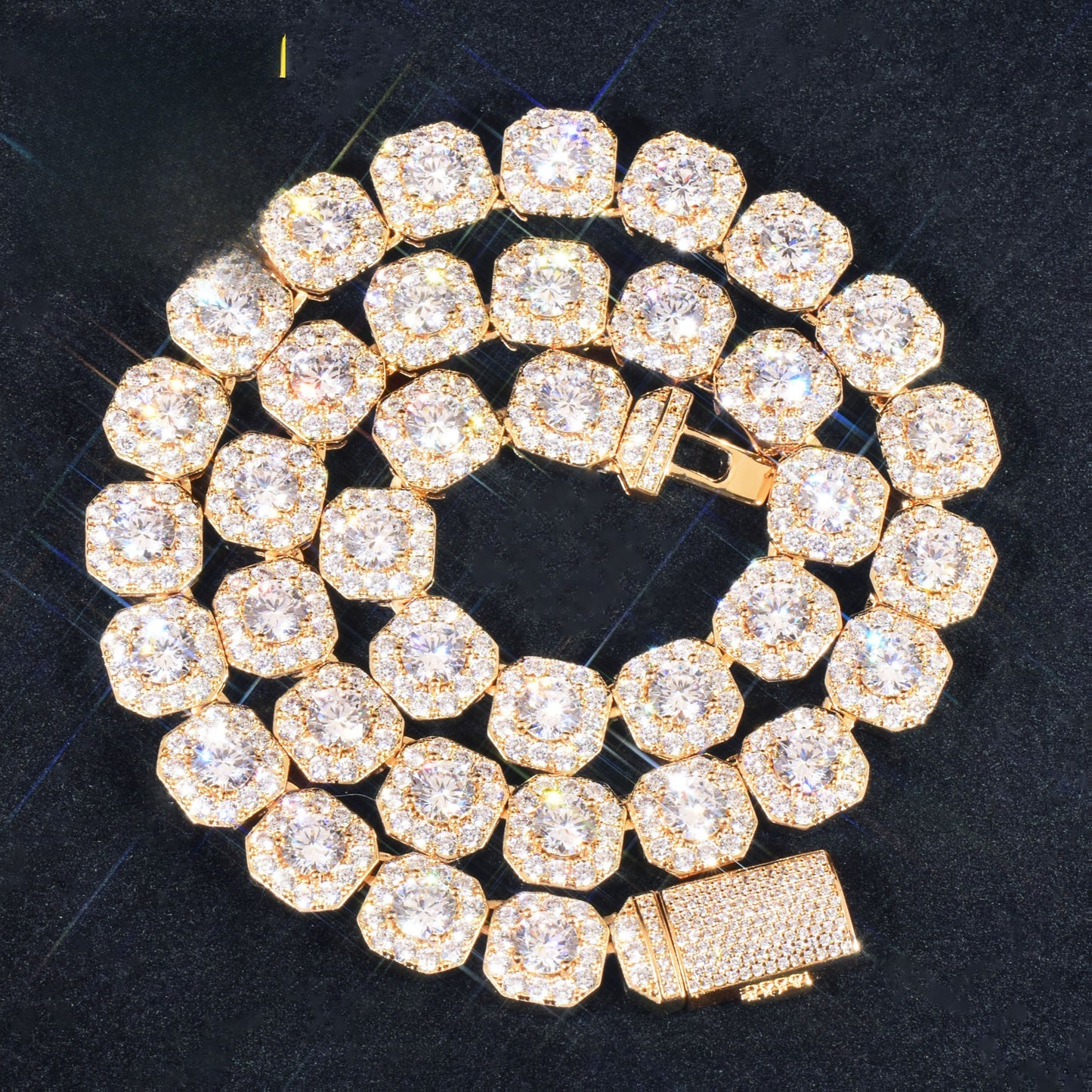 Octagon Iced Out Hip Hop Chain for Men