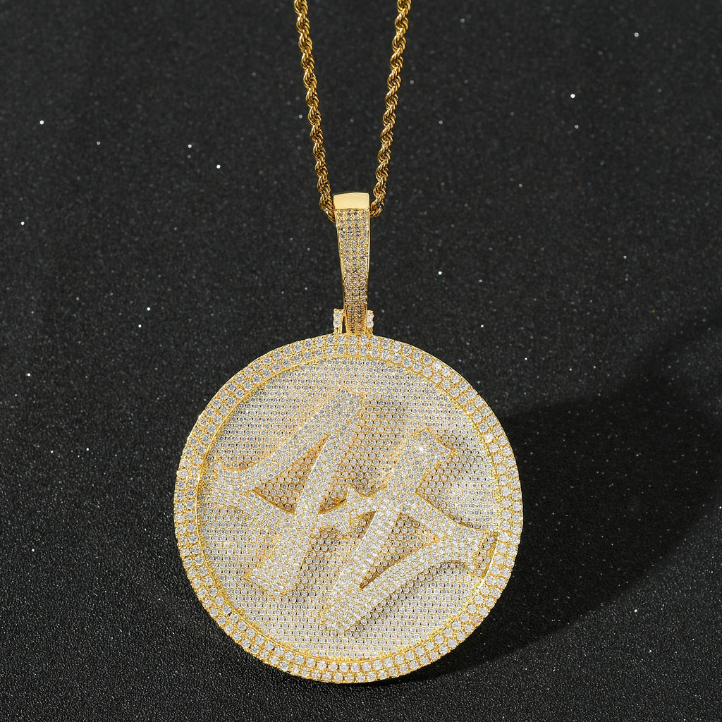 Hip Hop Fashion Cubic Zirconia Pendant Necklace for Men and Women