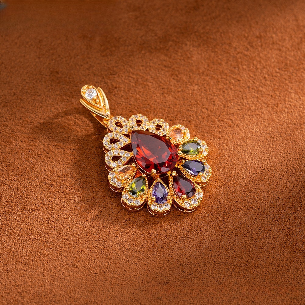 Exotic Ice Flower Pendant Necklace for Women product image