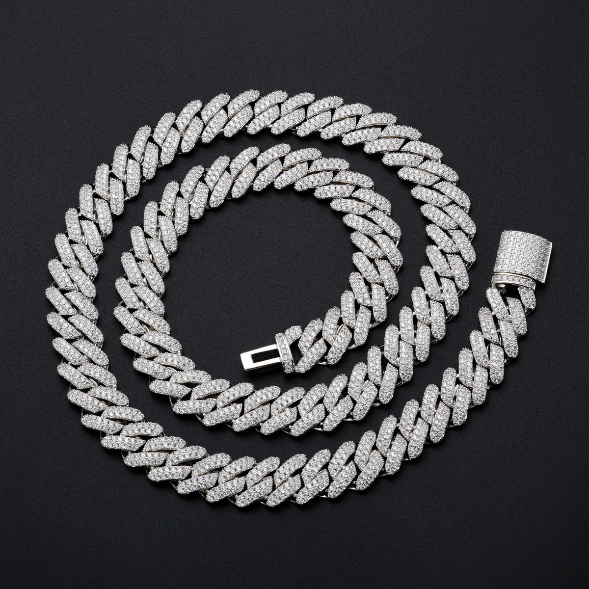 Iced Out 5A CZ Cuban Link Chain Necklace & Bracelet product image
