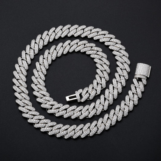 Iced Out 5A CZ Cuban Link Chain Necklace & Bracelet product image