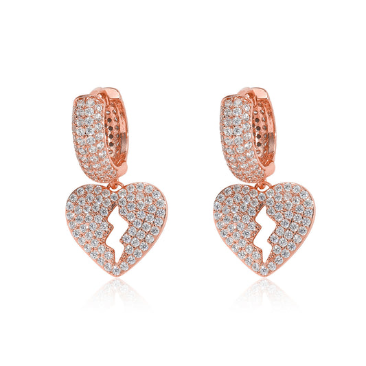 Hip Hop Square Copper Earrings for Men