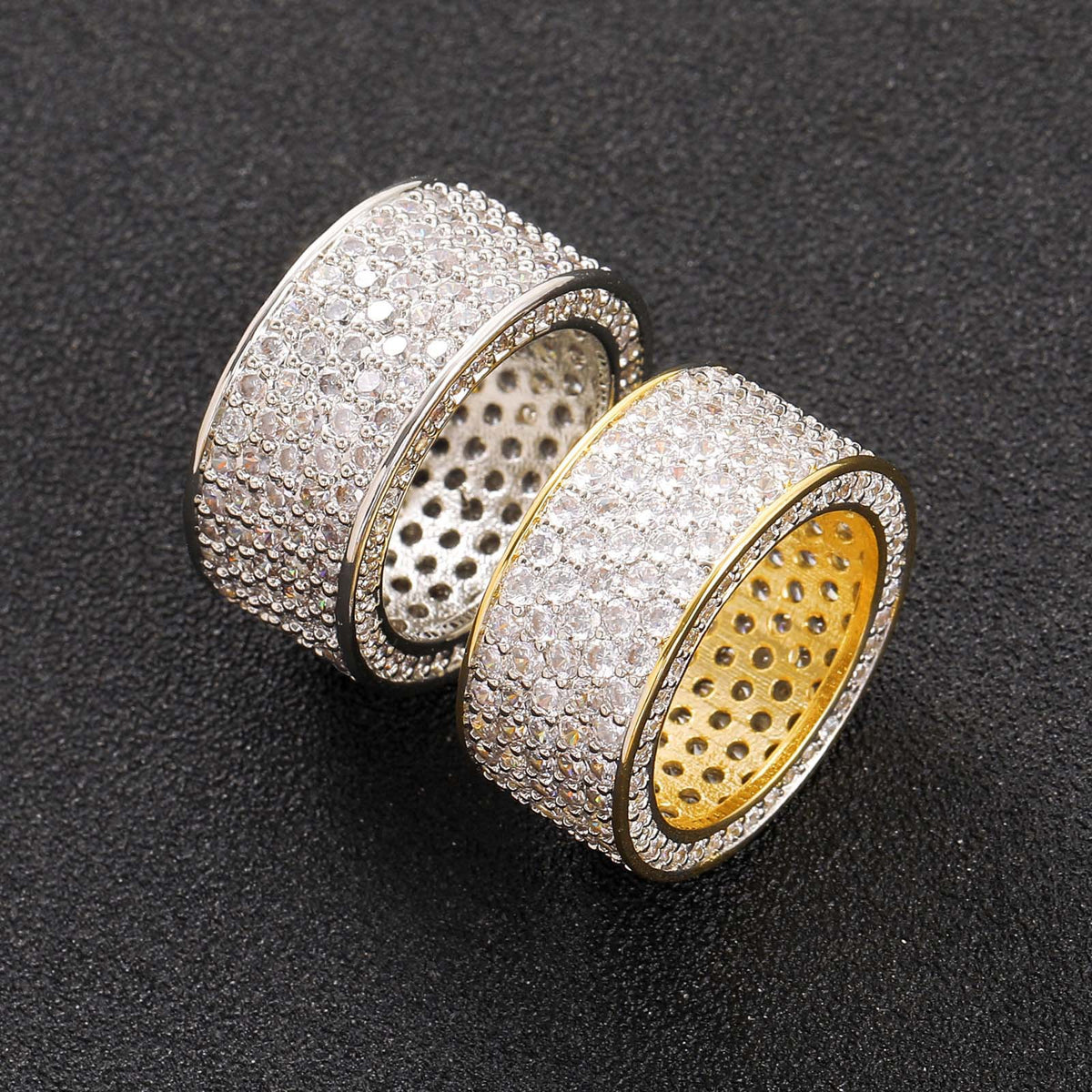 Hip Hop Minimalist Fashion Cubic Zirconia Ring for Men product image