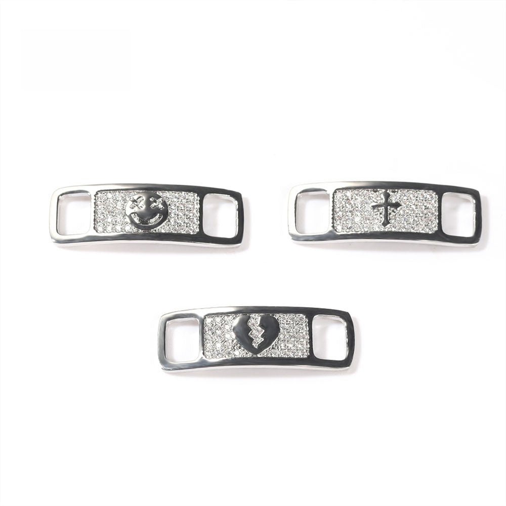 Trendy Hip Hop Symbol Stud Earrings for Women – Smiley, Cross & Broken Heart in Gold Plated or Silver Plated