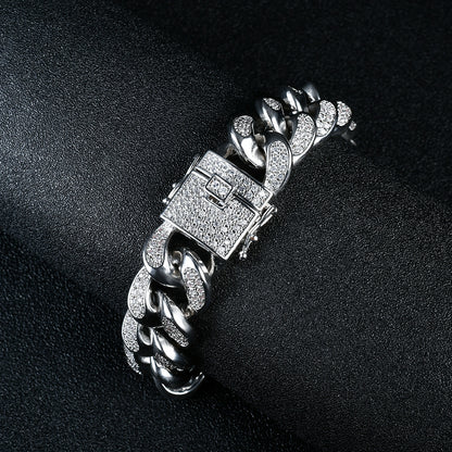 Hip Hop Fashion Cubic Zirconia Bracelet for Men