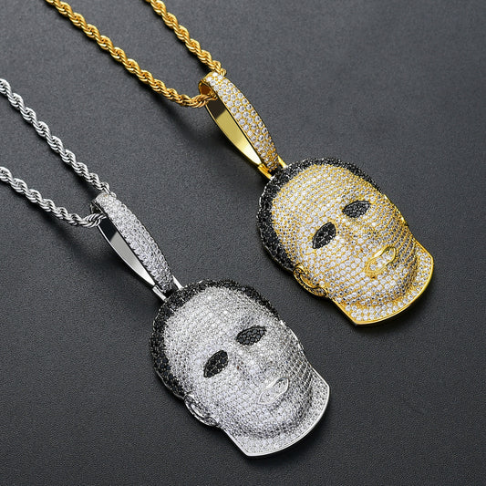 Hip Hop Fashion Cubic Zirconia Pendant Necklace for Men and Women