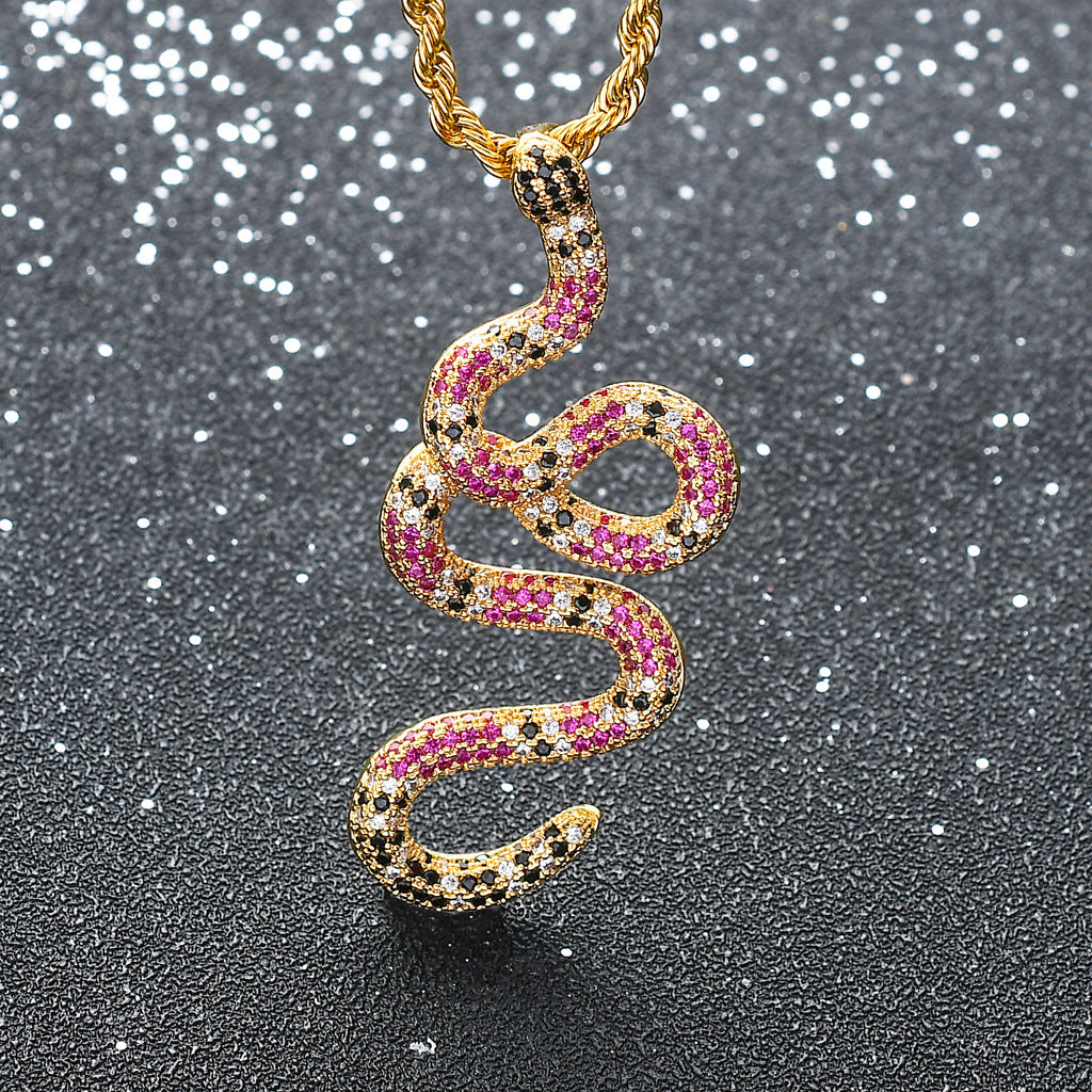 Light Luxury Cross Cubic Zirconia Pendant Necklace for Men and Women