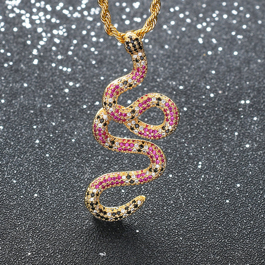 Light Luxury Cross Cubic Zirconia Pendant Necklace for Men and Women