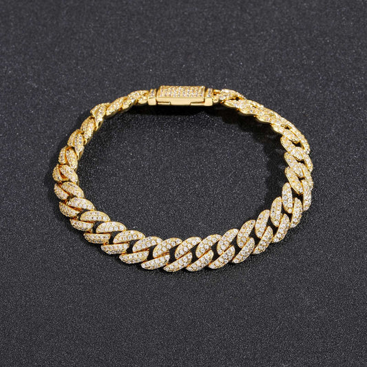 Hip Hop Minimalist Cuban Link Copper Bracelet for Men