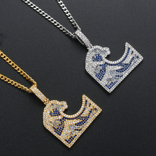 Hip Hop Punk Fashion Copper Pendant Necklace for Men and Women