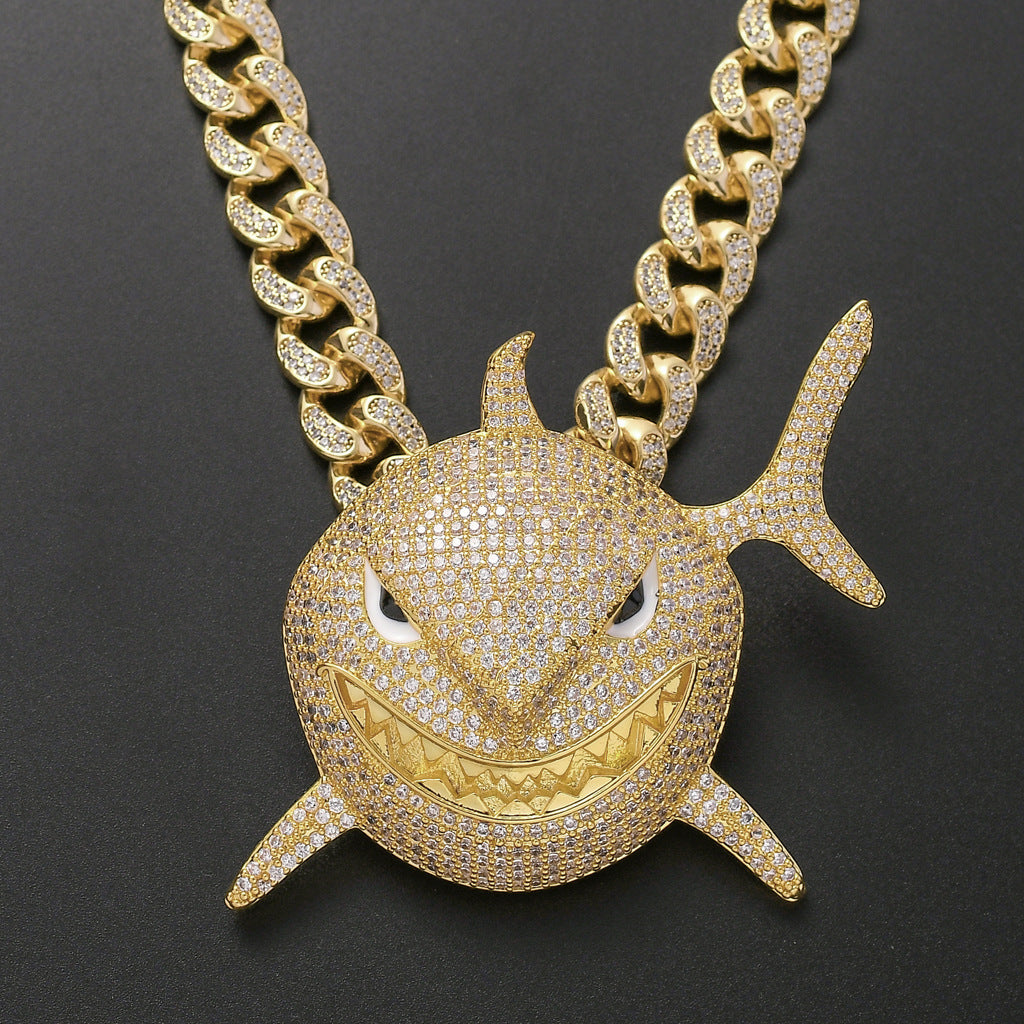 Hip Hop Cuban Link Cubic Zirconia Necklace for Men and Women