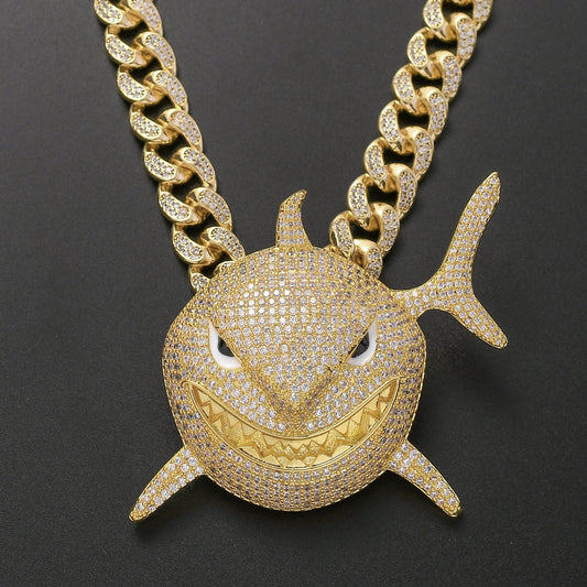 Hip Hop Cuban Link Cubic Zirconia Necklace for Men and Women