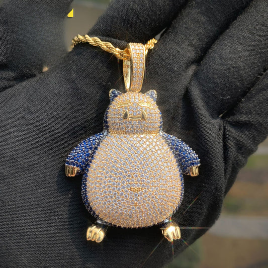 Iced Out Cartoon Pendant Necklace