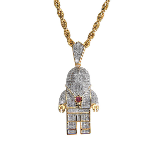 Hip Hop Fashion Stainless Steel Pendant Necklace for Men and Women
