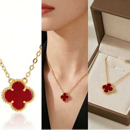 Elegant Clover Pendant Necklace for Women Dainty Everyday Layering Piece