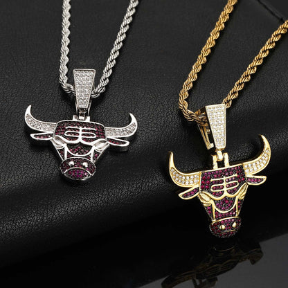 Hip Hop Fashion Cubic Zirconia Pendant Necklace for Men and Women