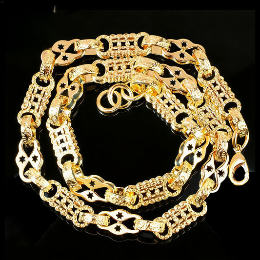 Star Link Hip Hop Chain Necklace for Men