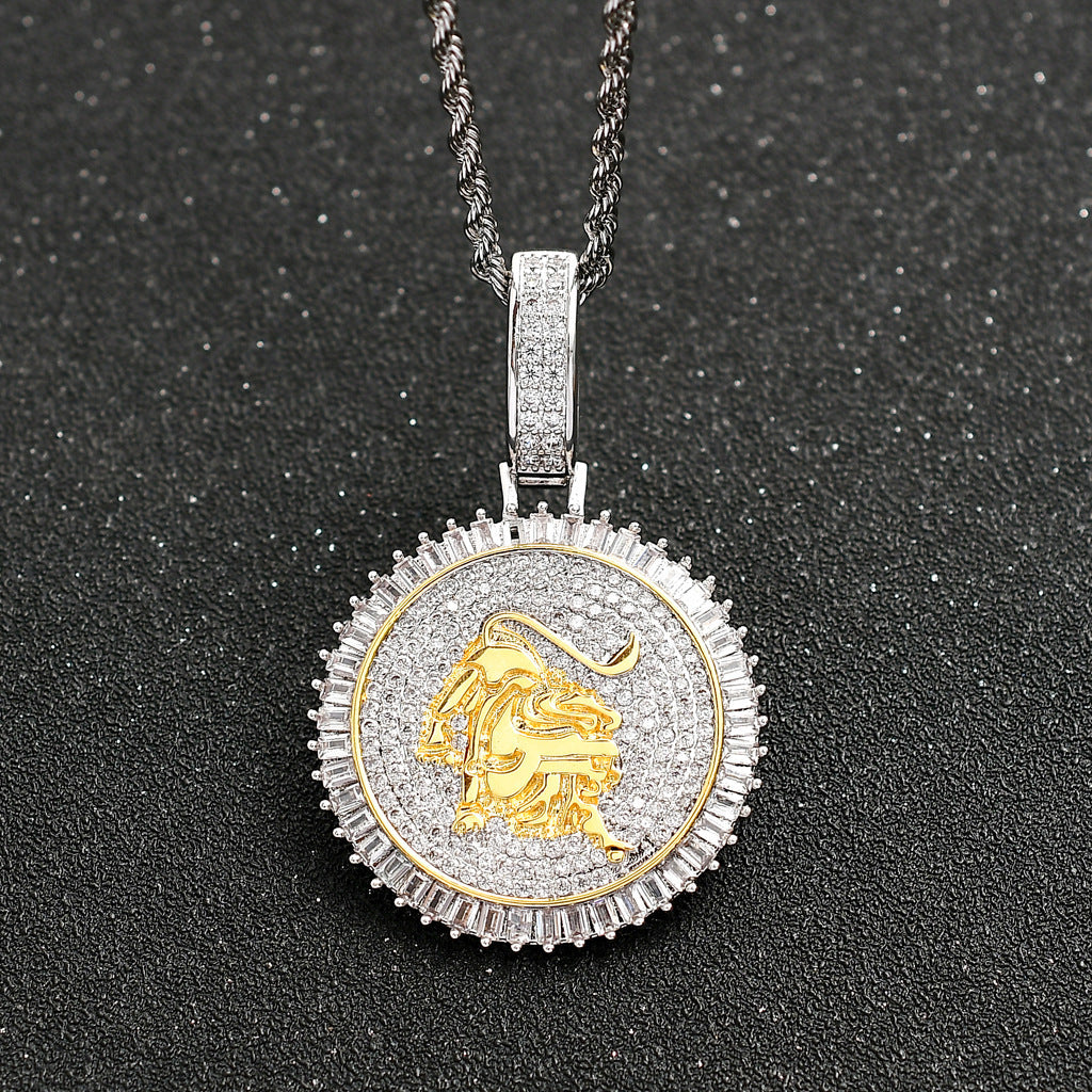 Hip Hop Vintage Money Bag Stainless Steel Pendant Necklace for Men and Women