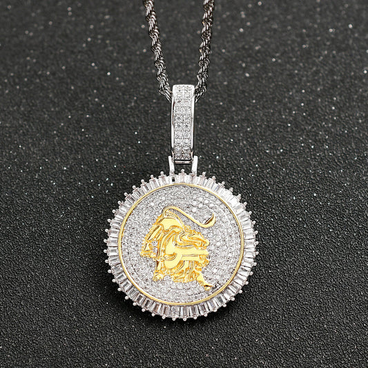 Hip Hop Vintage Money Bag Stainless Steel Pendant Necklace for Men and Women