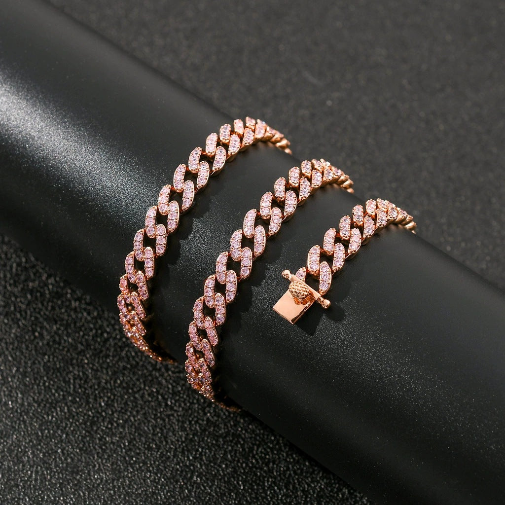 Hip Hop Minimalist Cuban Link Copper Necklace for Men and Women