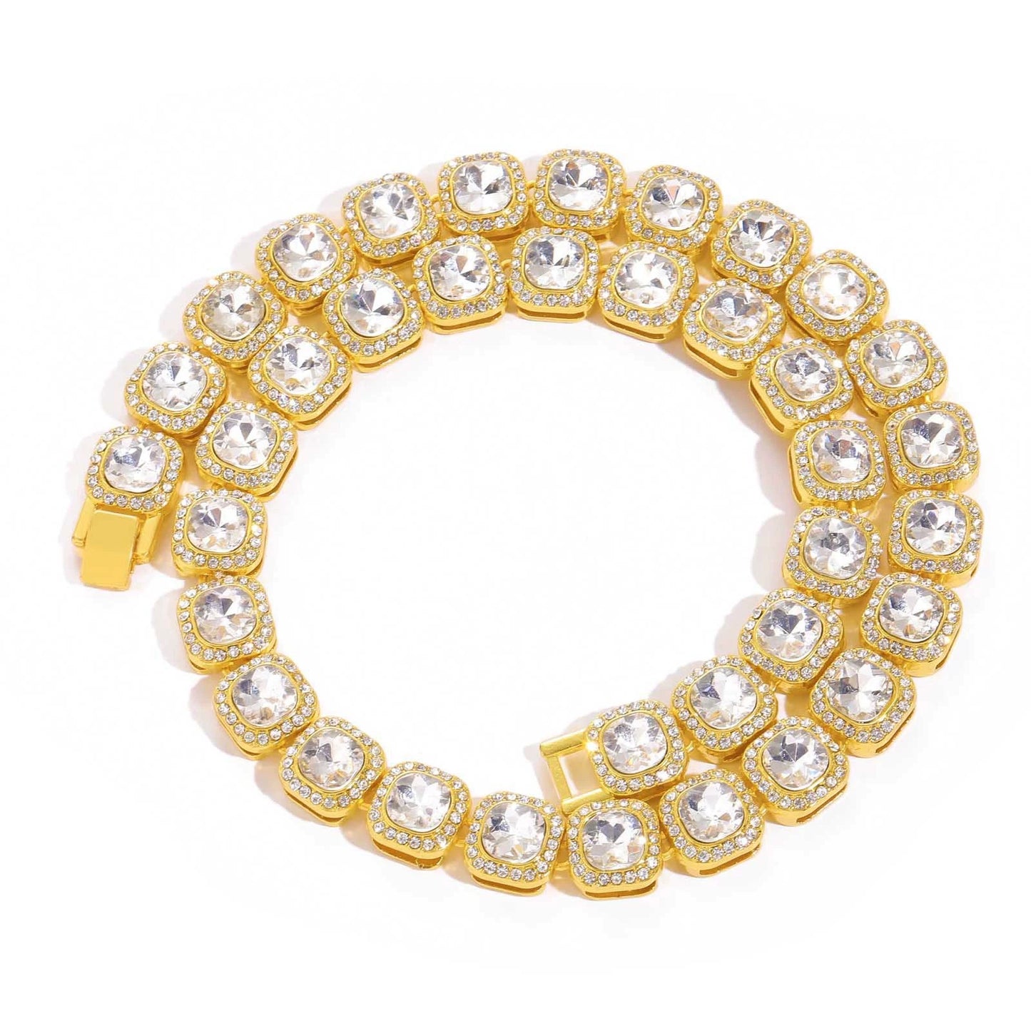 Hip Hop Light Luxury Iced Link Alloy Necklace for Men