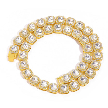 Hip Hop Light Luxury Iced Link Alloy Necklace for Men
