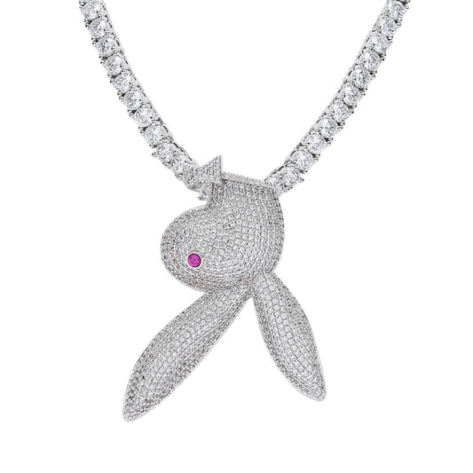 Hip Hop Diamond Shape Cuban Link Cubic Zirconia Necklace for Men and Women