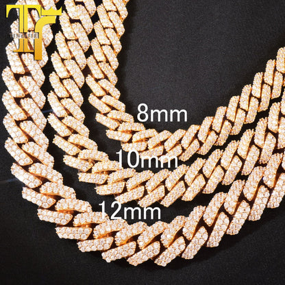 Double Row Oval Cuban Chain for Men