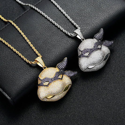 Hip Hop Fashion Copper Pendant Necklace for Men and Women