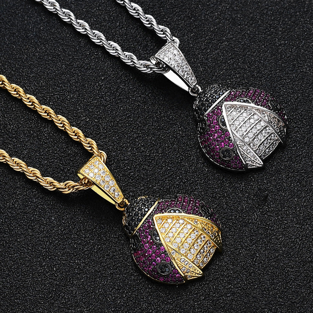 Hip Hop Vintage Fashion Copper Pendant Necklace for Men and Women