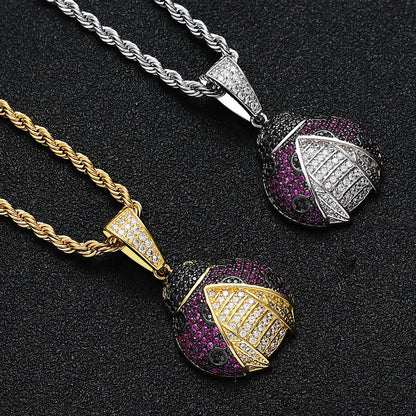 Hip Hop Vintage Fashion Copper Pendant Necklace for Men and Women