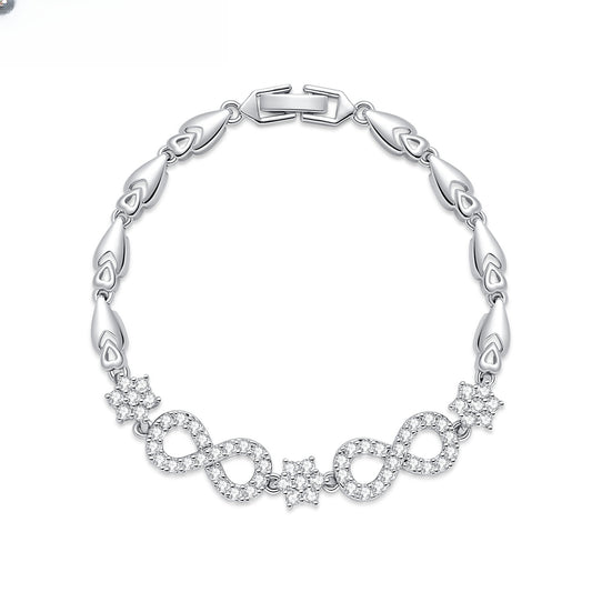 Infinity Heart Minimalist Bracelet for Women
