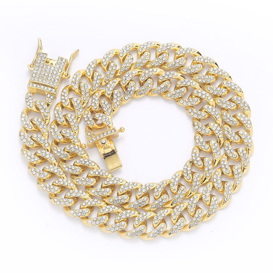 Hip Hop Cuban Link Alloy Necklace for Men