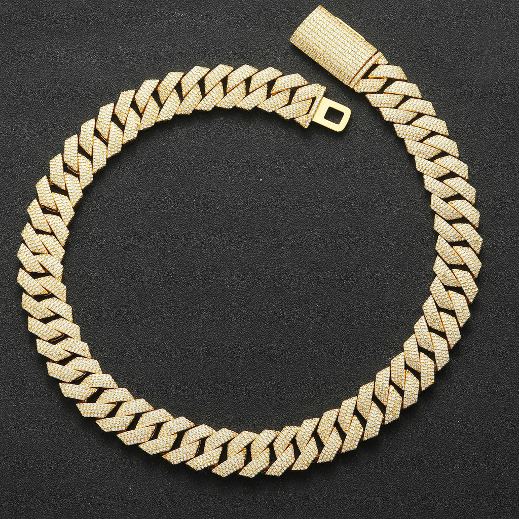 Hip Hop Vintage Cuban Link Copper Necklace for Men