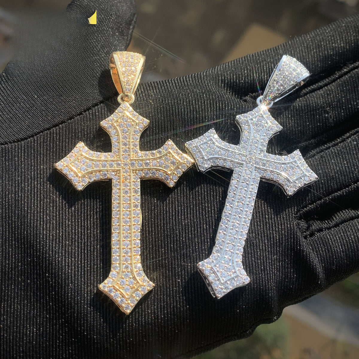 Iced Out Cross Pendant Necklace product image