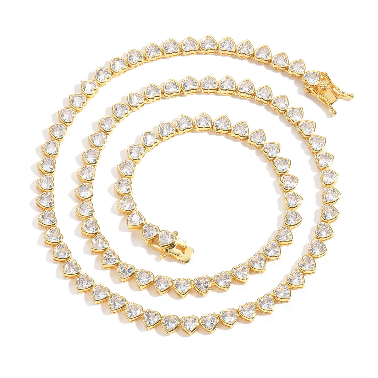 Hip Hop Cuban Link Cubic Zirconia Necklace for Men