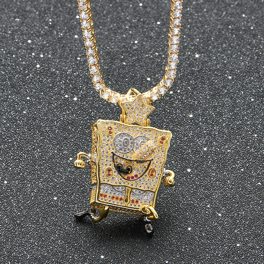 Hip Hop Star Stainless Steel Pendant Necklace for Men and Women