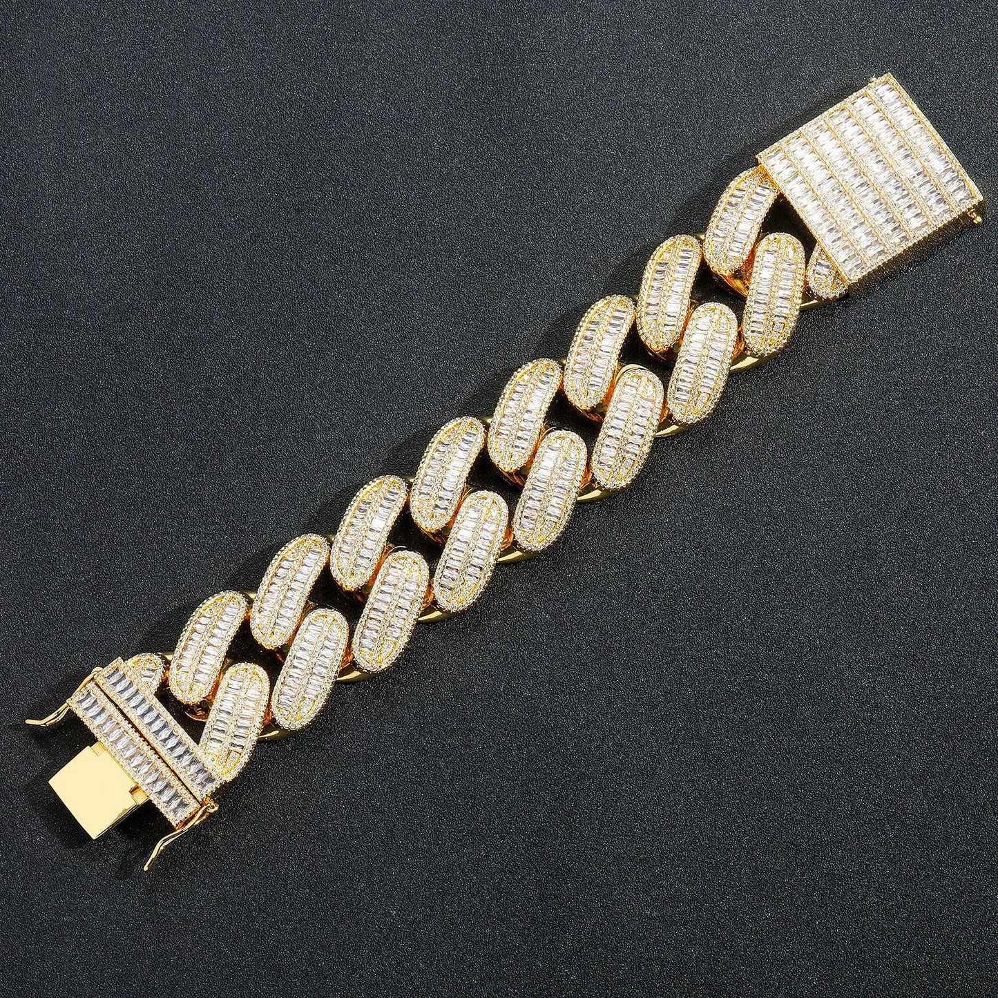 Hip Hop Cuban Link Copper Bracelet for Men
