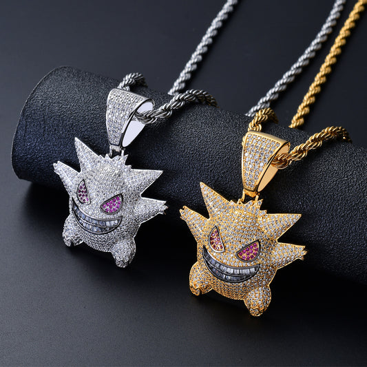 Hip Hop Fashion Copper Pendant Necklace for Men and Women