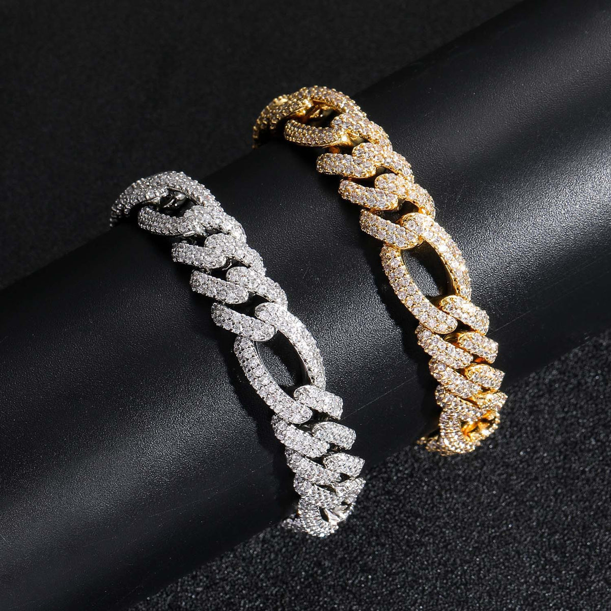 Hip Hop Cuban Link Cubic Zirconia Bracelet for Men product image