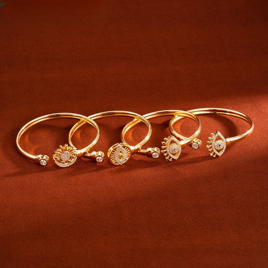 Minimalist Evil Eye Bracelet for Women