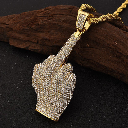 Hip Hop Fashion Alloy Pendant Necklace for Men and Women