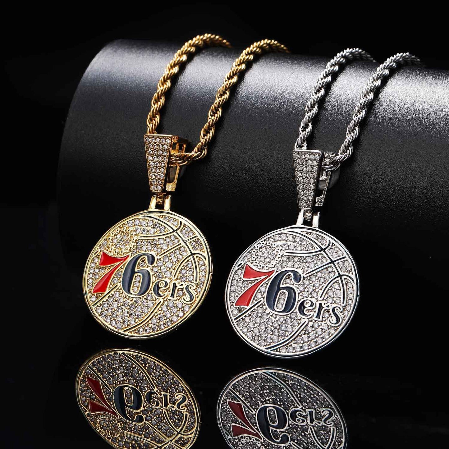 Hip Hop Cat Cubic Zirconia Pendant Necklace for Men and Women
